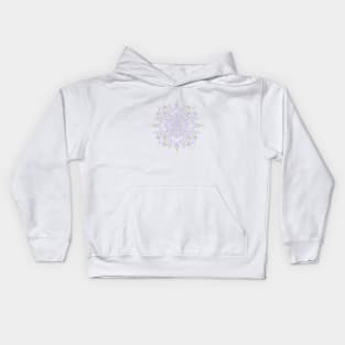 Purple and Green mandala pattern Kids Hoodie